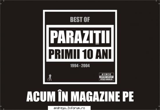 PARAZITII albume - primi 10 ani cd1 cd2 - muzica